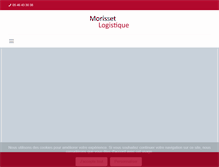 Tablet Screenshot of morisset-logistique.com